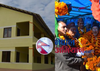 चिटिक्क परेको विद्यालय पाए पछि जापानी नगरिकलाई बेतालीमा ३१ किलोको माला  !