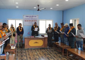 रामेछाप उद्योग वाणिज्य संघको पदभारः यस्तो देखियो फोटोमा