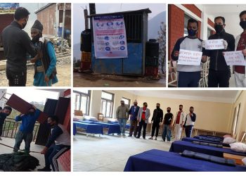 लिखुतामाकोशीमा काँग्रेसको अभियानः घर बहिर निस्किदा माक्स लगाउन अनुरोध गर्दै माक्स वितरण