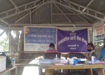 मन्थलीको भैसेश्वरमा स्वास्थ्य परिक्षण डेक्सः एक हजार बढीको स्वास्थ्य परिक्षण