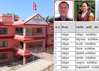बागमतिभित्र प्रथम बनेको रामेछाप नगरपालिका देशभरमा सोह्रौ स्थानमा