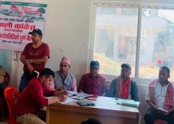 मन्थली नगरको घर घर जाँउ काँग्रेस जिताउ अभियानको तालिका सार्वजनिक
