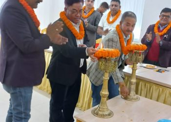 नेपाल पुुस्तक तथा स्टेशनरी ब्यवसायी महासंघ बागमति प्रदेशको बैठक धादिङमा
