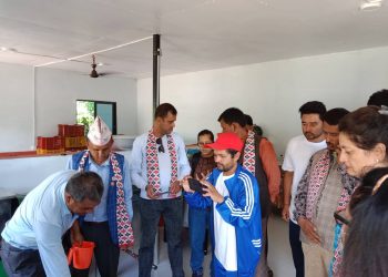 खाँडादेवीको सित्खामा निर्मित लहरे आँप प्रशोधन केन्द्रको अनुगमन
