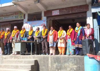 धोवीको सभामा कैलाश ढुँगेलको गर्जन ः परिवर्तनका लागि एमालेलाई मतदान