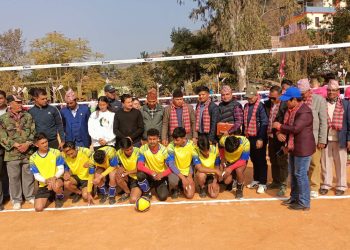रामेछापमा वागमती प्रदेश स्तरीय पुरुष भलिवल प्रतियोगिता सुरु, काठमाण्डौं ,रसुवा र नुवाकोट पराजित