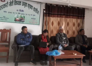 रामेछाप नगरका २७ अगुवा कृषकलाई ब्यवसायिक तरकारी तालीम