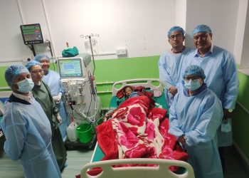 रामेछाप अस्पतालमा मृगौला रोगिलाई डाइलोसिस सेवा