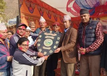 नगर स्तरिय रनिङ सिल्डको उपाधि मावि मन्थलीलाई