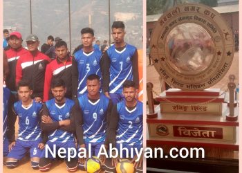 नगर कपको उपाधि मन्थली वडा नं–१ लाई