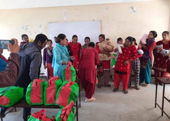 रामेछापको लिखु तामाकोसीमा ‘सुत्केरीगँग उपाध्यक्ष कार्यक्रम