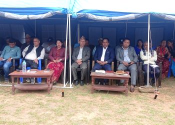 रामेछाप नगरको सार्वजनिक सुनुवाई कार्यक्रममा सर्वसाधारणको न्युन उपस्थिति