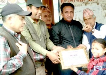 मजदुर दिवका अवसरमा मजदुरका छोरीहरूलाई सम्मान 