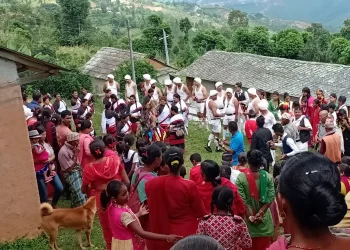 रामेछापको भँगेरीमा पनि लाखे नाच 