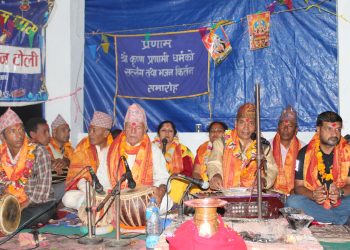 आफ्नो प्रचार प्रसारमा ब्यस्त कृष्ण प्रणामी भजन टोली
