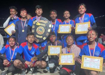 शारदा ठोसेले चुम्यो ‘चौथो राष्ट्रपति रनिङ फिल्ड’को उपाधि