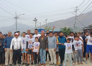युवा संघ रामेछापको खुल्ला दौड प्रतियोगिता