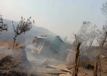 आगोले रामेछापमा एक घर सहित सात वटा गोठ जले