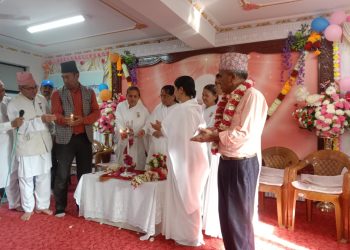 मन्थलीमा स्नेह मिलन कार्यक्रम