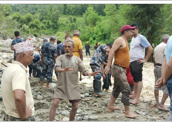 गएरातीको वर्षाका कारण कठजोर खोलाकिनारमा करोडौको क्षति