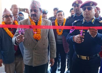 भुजीको नवनिर्मित प्रहरी चौकी उद्घाटन