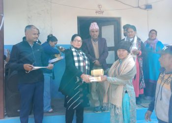 मन्थलीमा उप मेयर सँग सुत्केरी कार्यक्रम