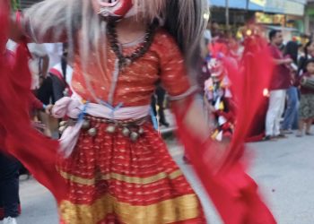 नेवारी समुदायको परम्परागत लाखे नाच मन्थली सुरु