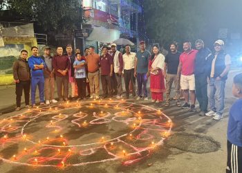 नेपाल सम्बत् ११४६ का अवसरमा रामेछापमा साँझ दीप प्रज्वलन