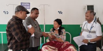 घरेलु हिसा पिडित शर्मिला लाई इन्सेककाे सहयाेग