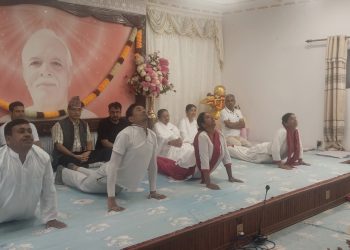 मन्थलीमा योग दिवस मनाइयो
